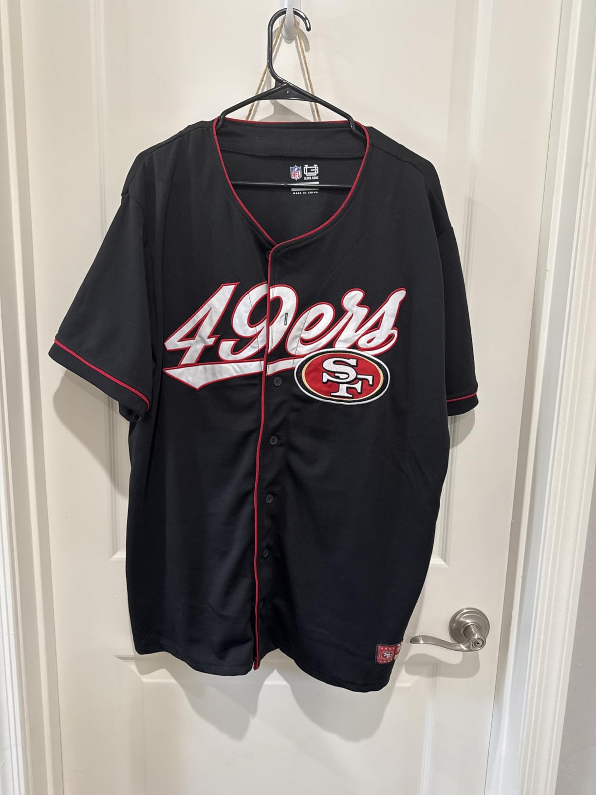 NFL Official Adults Game Day Button Down Baseball Mesh Jersey